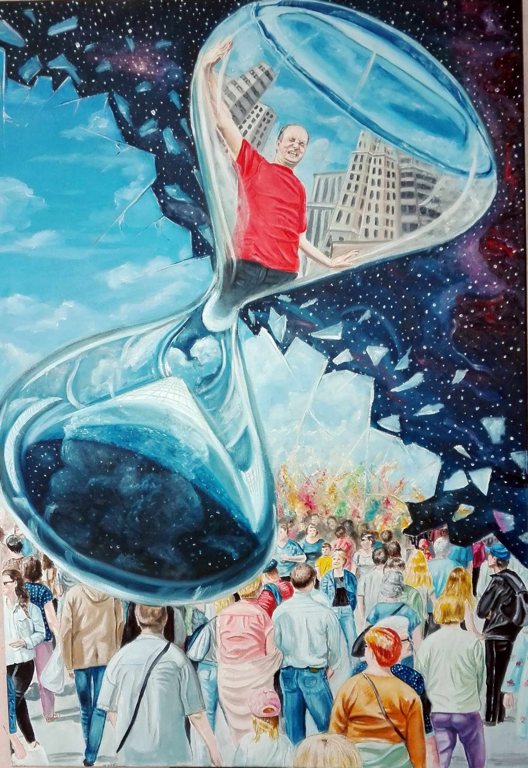 Anxietz - oil on canvas 70x100cm