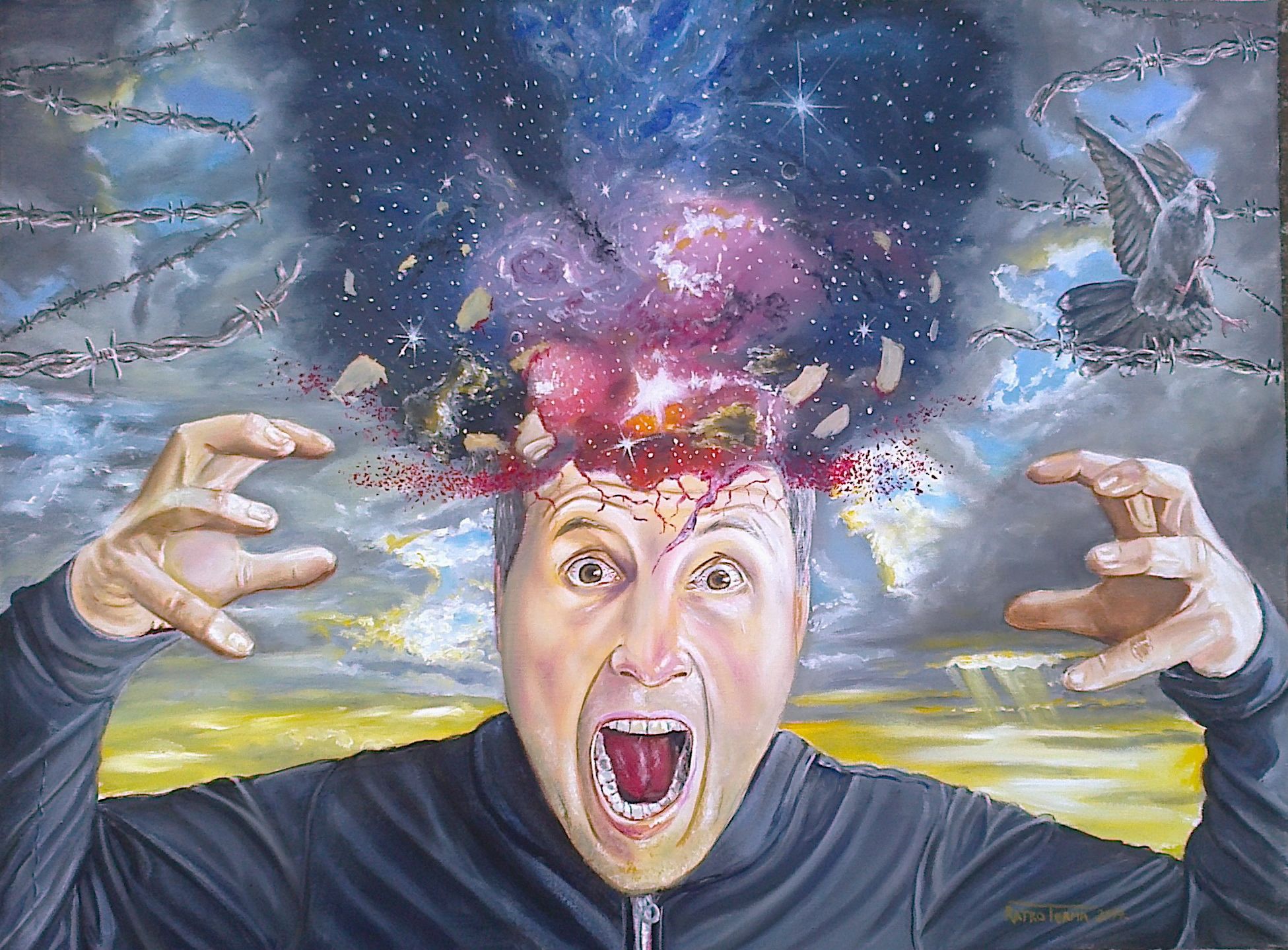 Craving for freedom - oil on canvas 80x60cm